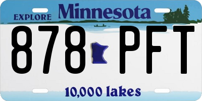 MN license plate 878PFT