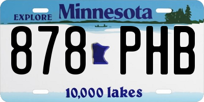 MN license plate 878PHB