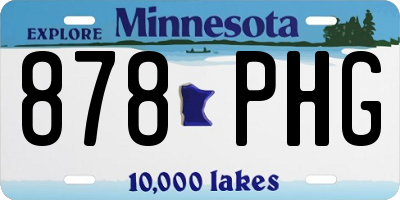 MN license plate 878PHG