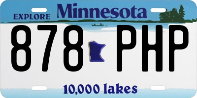 MN license plate 878PHP