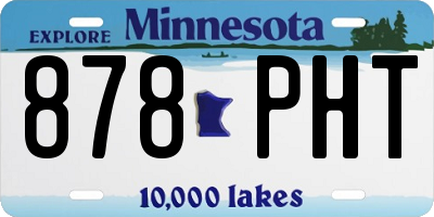 MN license plate 878PHT
