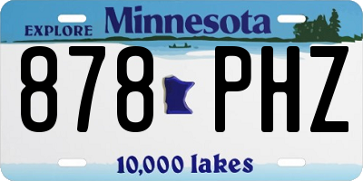 MN license plate 878PHZ