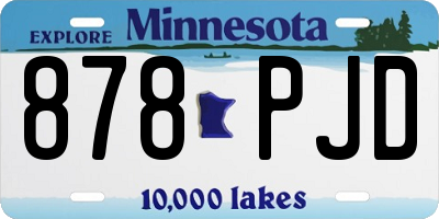 MN license plate 878PJD