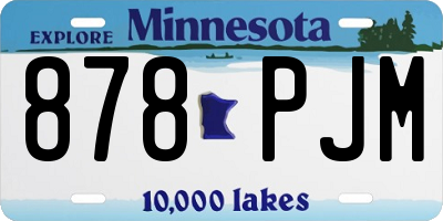 MN license plate 878PJM