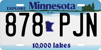 MN license plate 878PJN