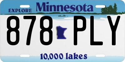MN license plate 878PLY