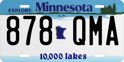 MN license plate 878QMA