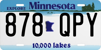 MN license plate 878QPY