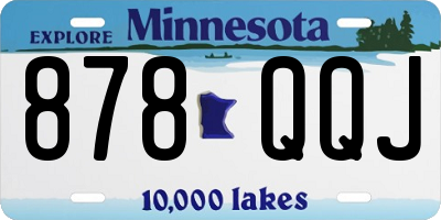 MN license plate 878QQJ
