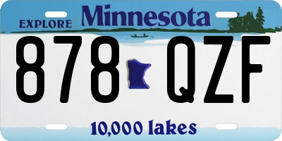 MN license plate 878QZF