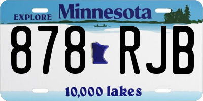 MN license plate 878RJB