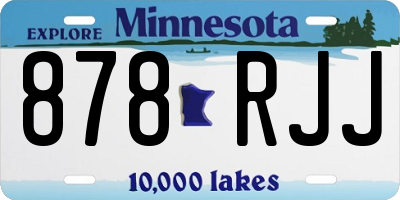MN license plate 878RJJ