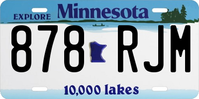 MN license plate 878RJM