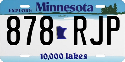 MN license plate 878RJP