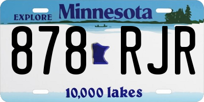 MN license plate 878RJR