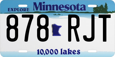 MN license plate 878RJT
