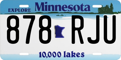 MN license plate 878RJU