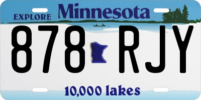 MN license plate 878RJY