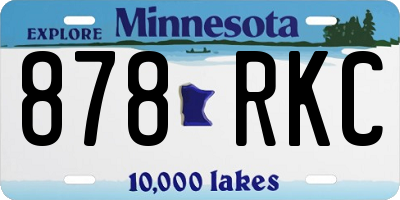 MN license plate 878RKC