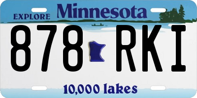 MN license plate 878RKI