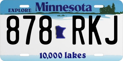 MN license plate 878RKJ