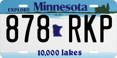 MN license plate 878RKP