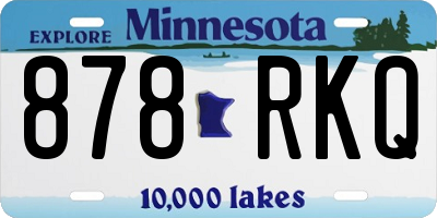 MN license plate 878RKQ