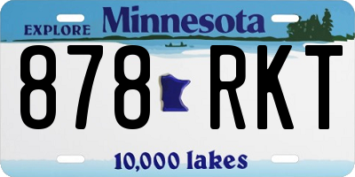 MN license plate 878RKT