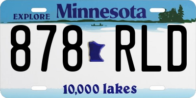 MN license plate 878RLD