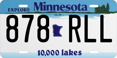 MN license plate 878RLL