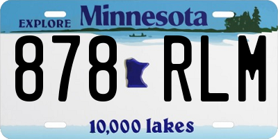 MN license plate 878RLM