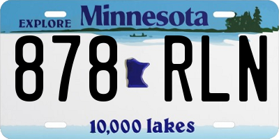 MN license plate 878RLN