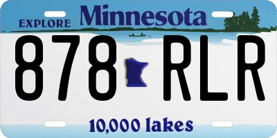 MN license plate 878RLR