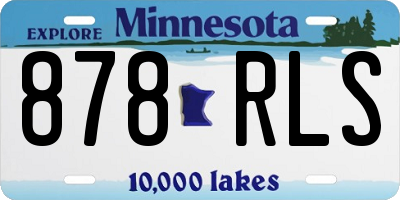 MN license plate 878RLS
