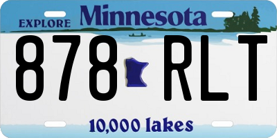 MN license plate 878RLT