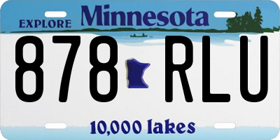 MN license plate 878RLU