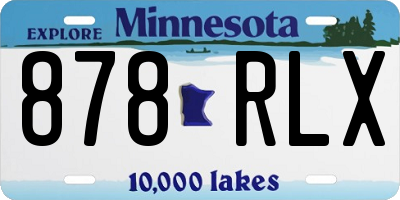 MN license plate 878RLX