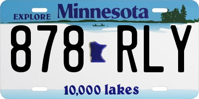 MN license plate 878RLY