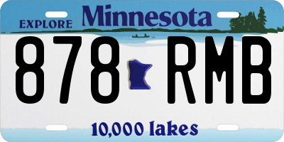 MN license plate 878RMB