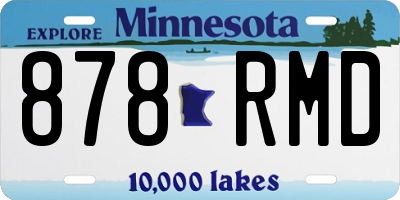 MN license plate 878RMD