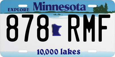 MN license plate 878RMF