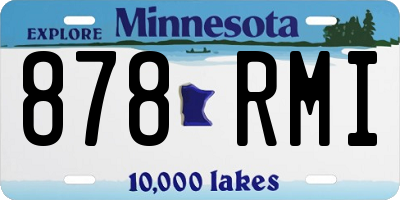 MN license plate 878RMI