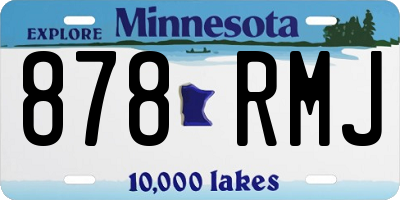 MN license plate 878RMJ
