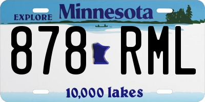 MN license plate 878RML