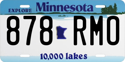 MN license plate 878RMO