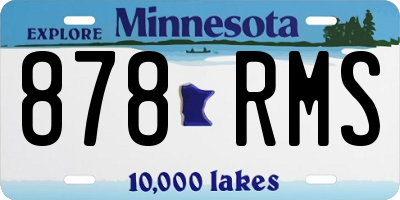 MN license plate 878RMS