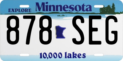 MN license plate 878SEG