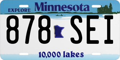 MN license plate 878SEI