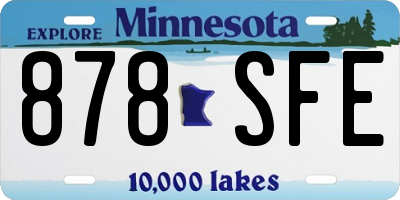 MN license plate 878SFE