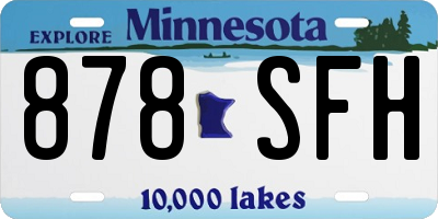 MN license plate 878SFH